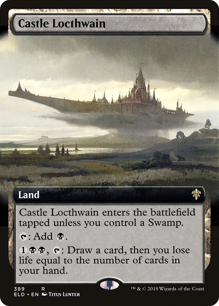 Castle Locthwain (Extended Art) (389) Foil - Throne of Eldraine