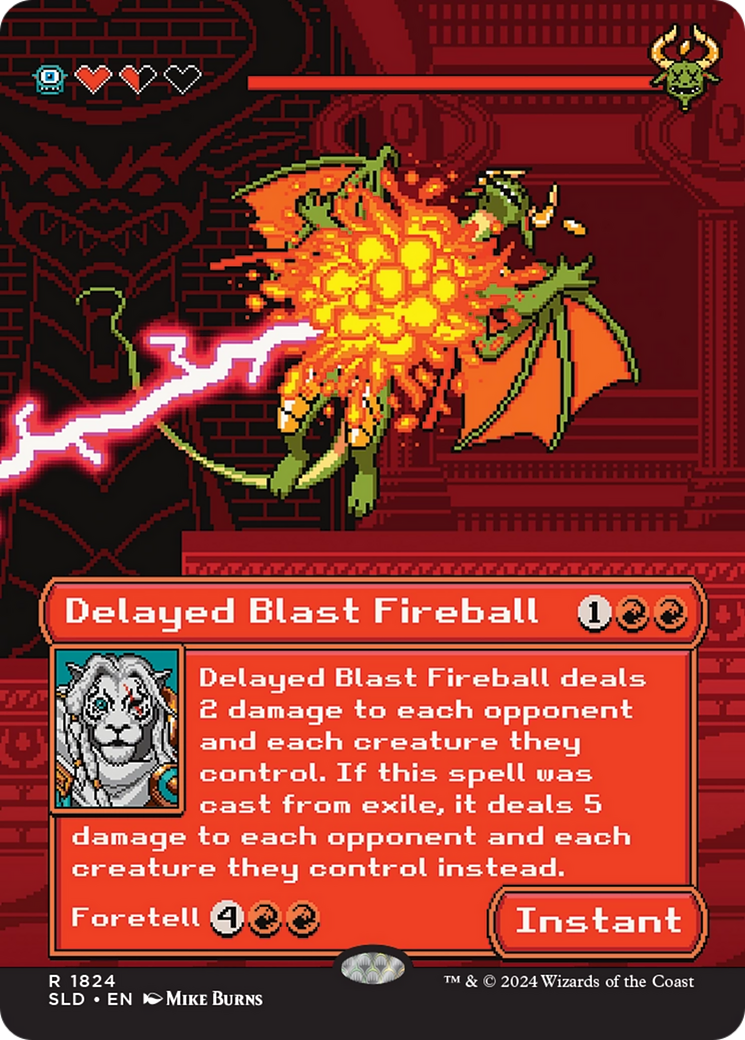 Delayed Blast Fireball (1824) Foil - Secret Lair Drop Series