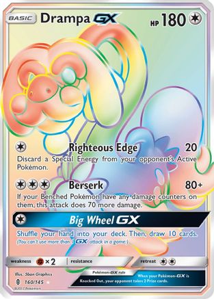 Drampa GX (Secret) (160) Holofoil - SM Guardians Rising