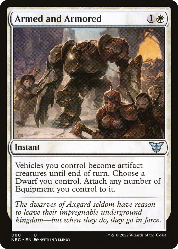 Armed and Armored (080) - Neon Dynasty Commander