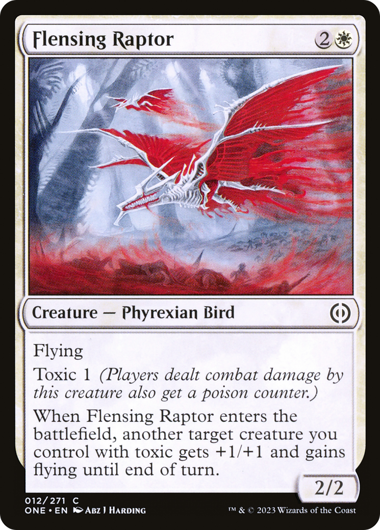 Flensing Raptor (012) Foil - Phyrexia: All Will Be One