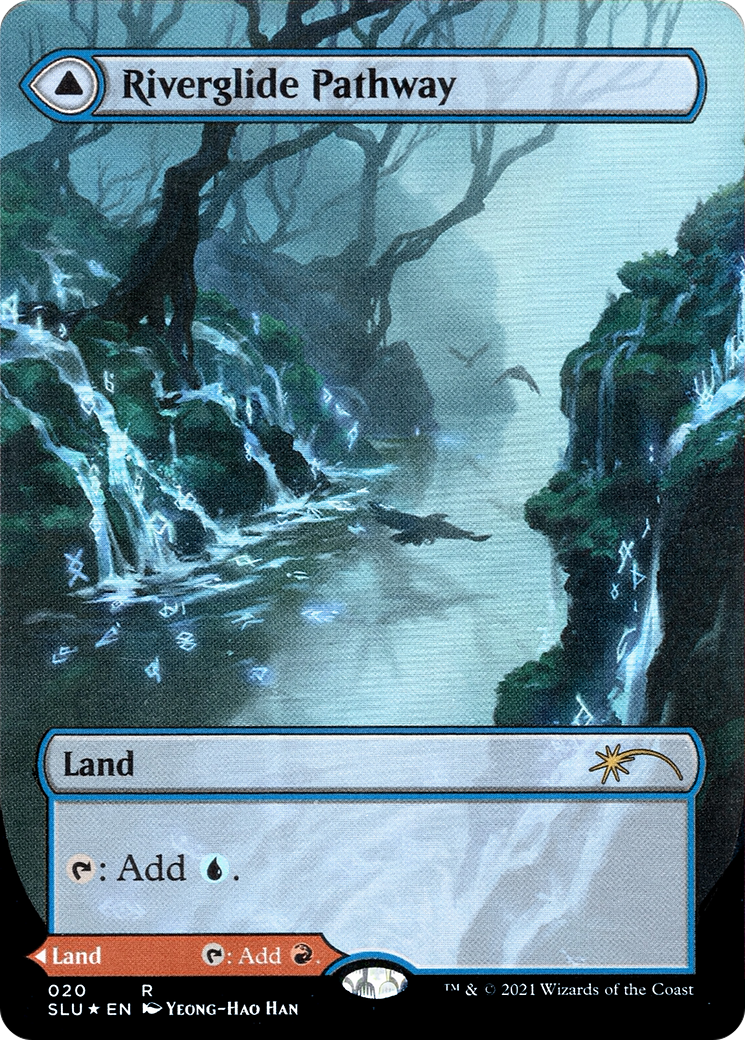 Riverglide Pathway (Borderless) (020) Foil - Secret Lair: Ultimate Edition