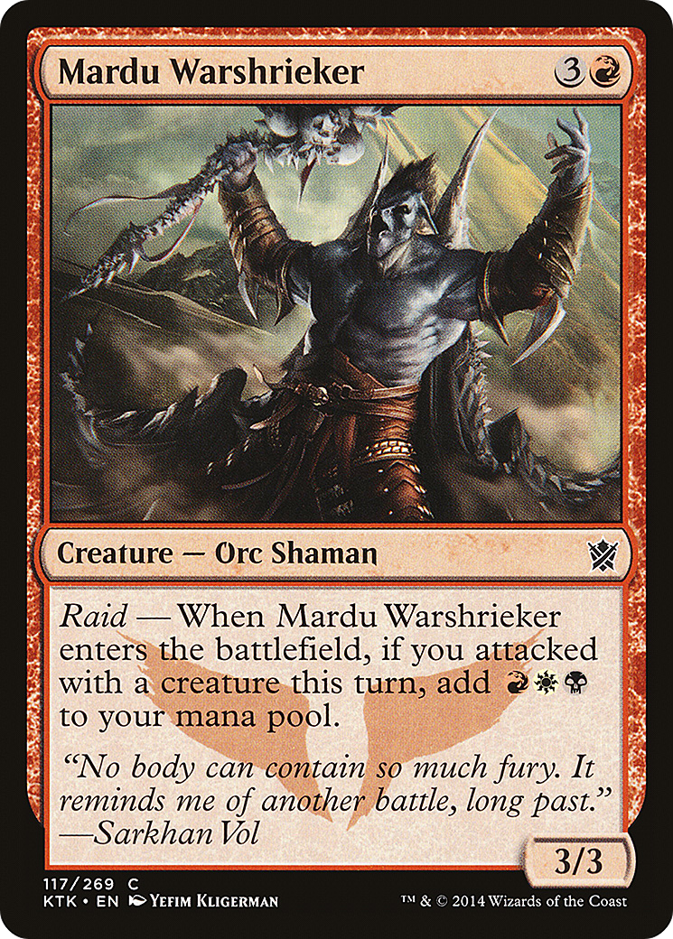 Mardu Warshrieker (117) Foil - Khans of Tarkir