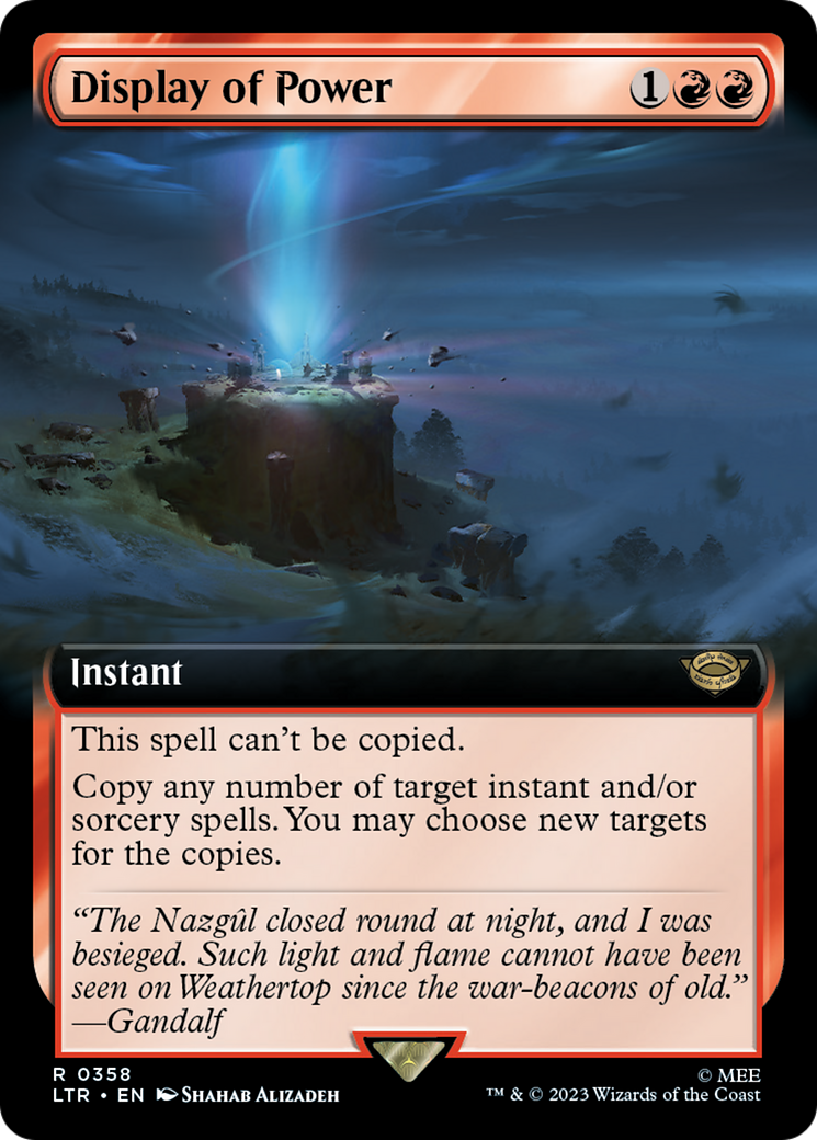 Display of Power (Extended Art) (358) Foil - The Lord of the Rings: Tales of Middle-earth