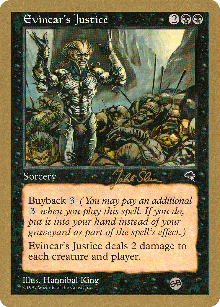 Evincar's Justice (Retro) (js134sb) - World Championship Decks 1999