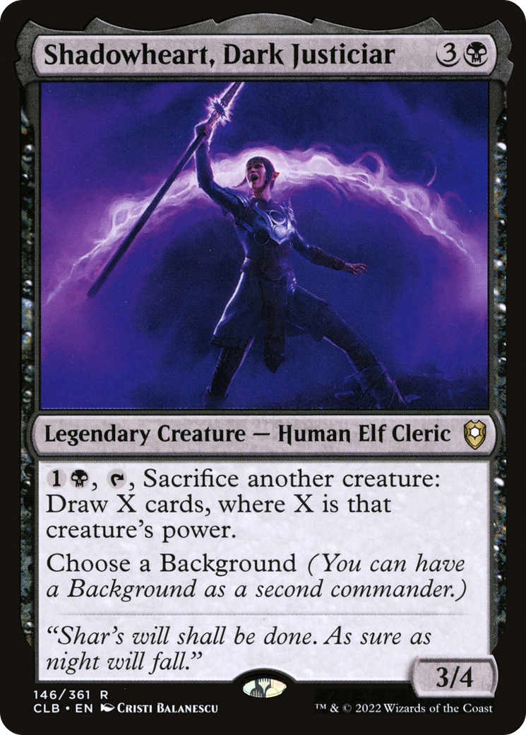Shadowheart, Dark Justiciar (146) - Commander Legends: Battle for Baldur's Gate