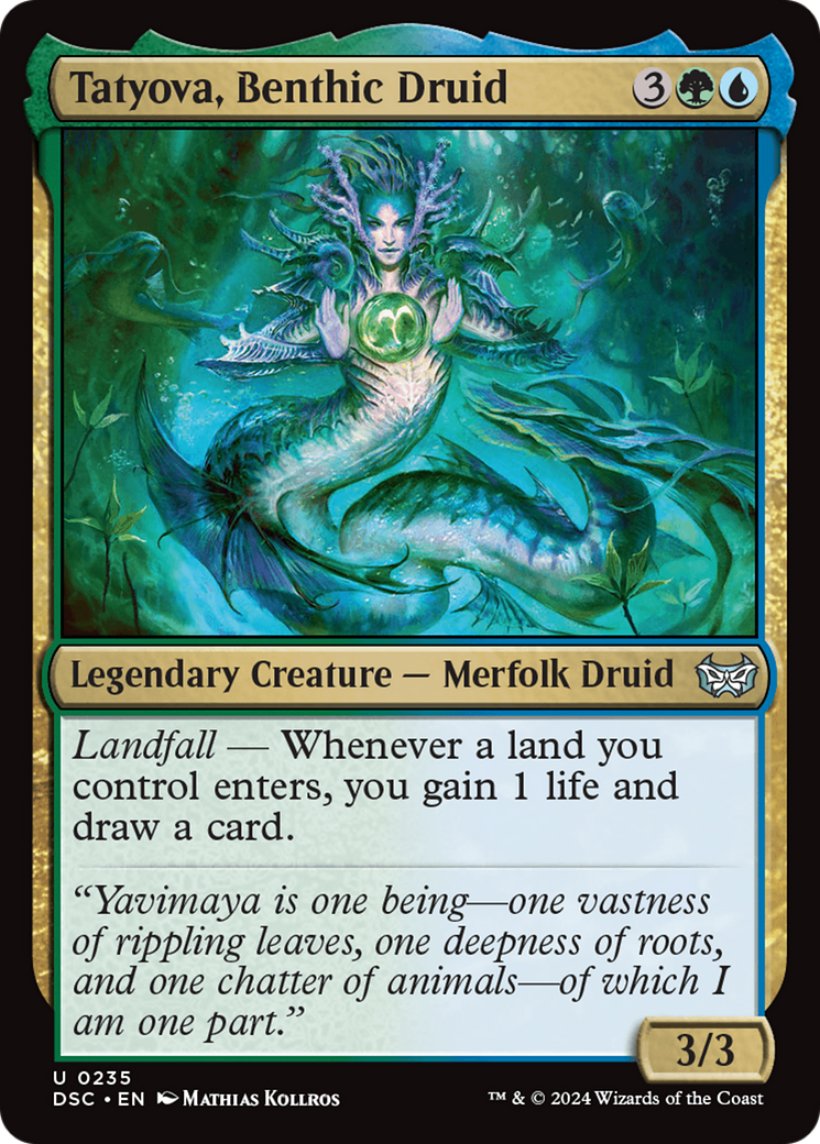 Tatyova, Benthic Druid (235) - Duskmourn: House of Horror Commander