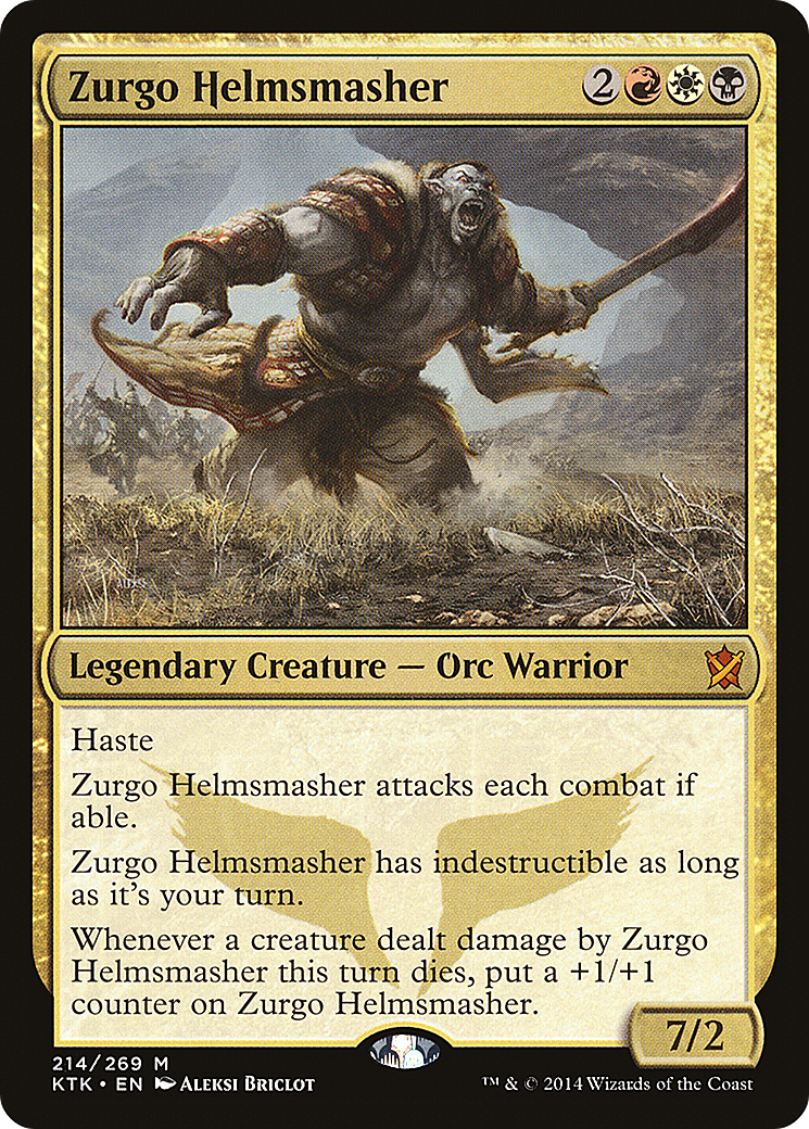 Zurgo Helmsmasher (214) Foil - Khans of Tarkir