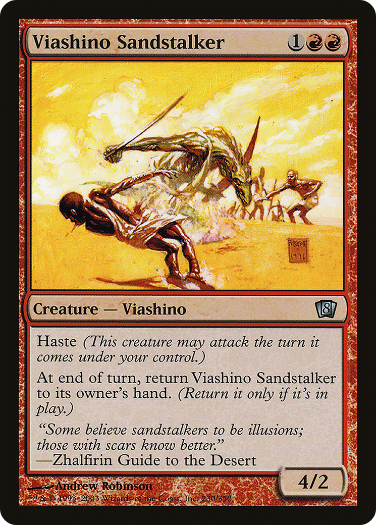 Viashino Sandstalker (230) Foil - Eighth Edition