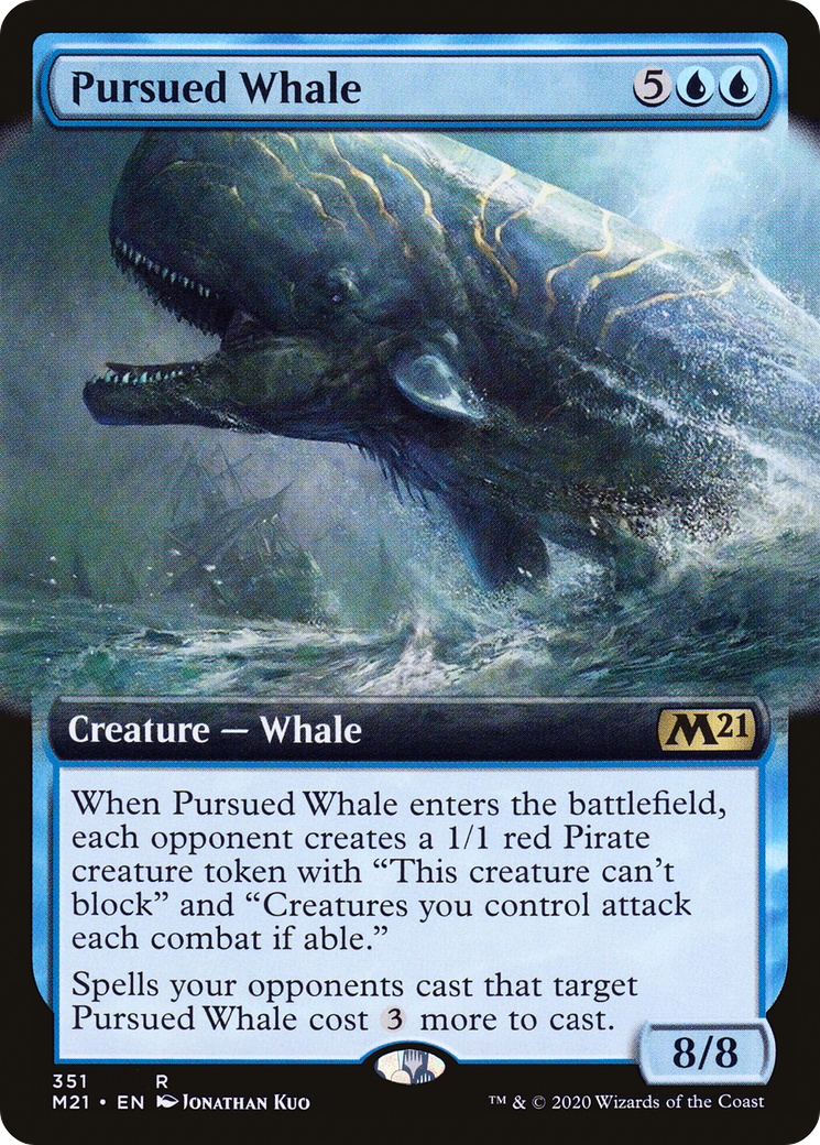 Pursued Whale (Extended Art) (351) - Core Set 2021