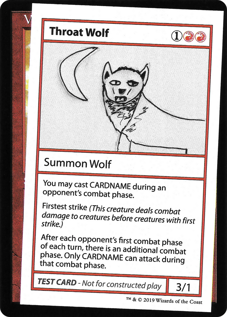 Throat Wolf (No PW Symbol) - Mystery Booster Playtest Cards 2021