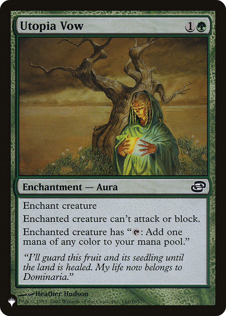 Utopia Vow (PLC-142) - The List