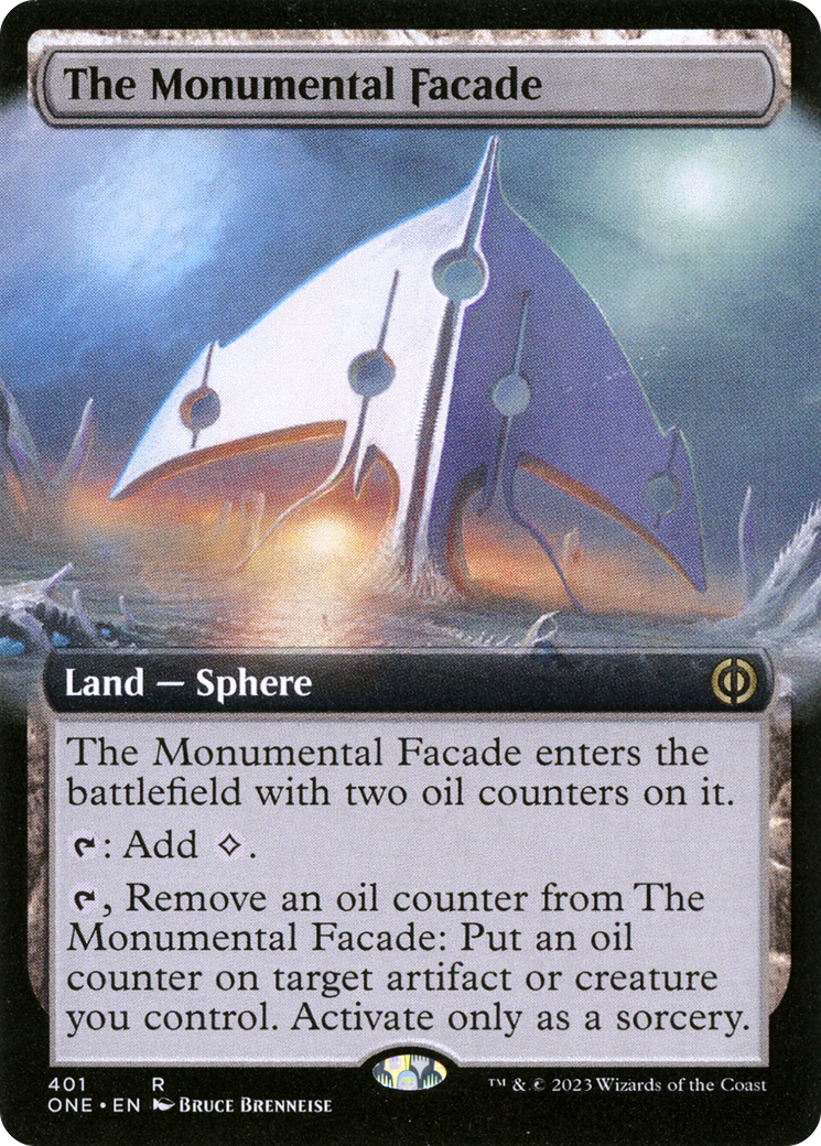 The Monumental Facade (Extended Art) (401) Foil - Phyrexia: All Will Be One