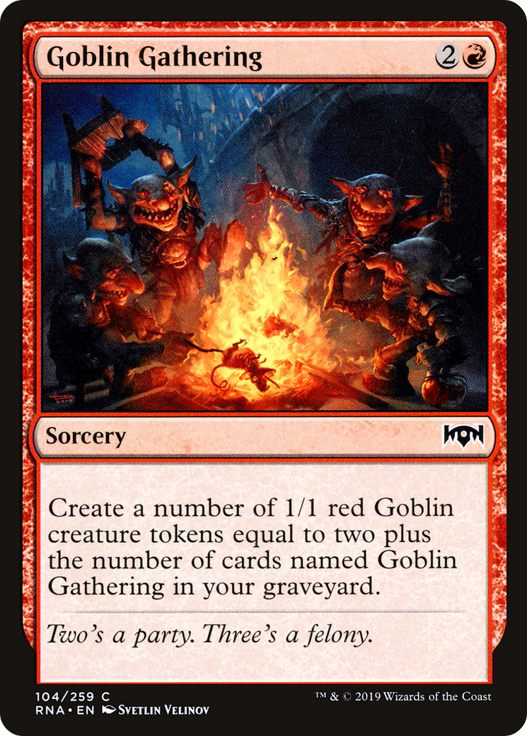 Goblin Gathering (104) Foil - Ravnica Allegiance