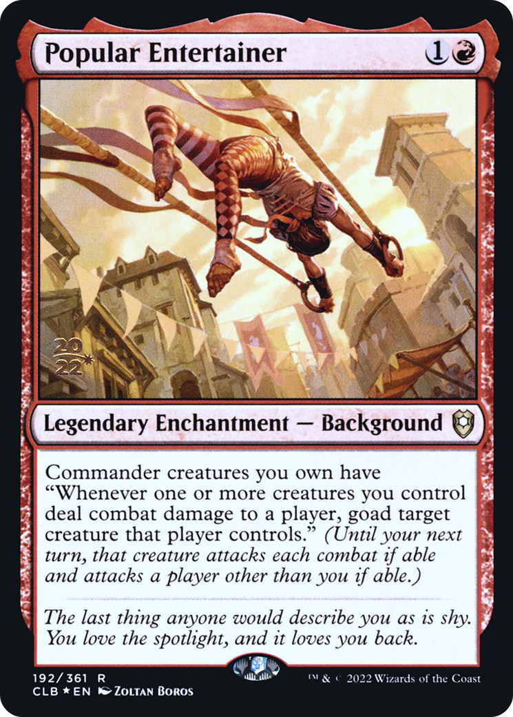 Popular Entertainer (192s) Foil - Battle for Baldur's Gate Promos