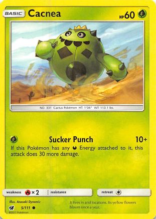 Cacnea (5) Reverse Holofoil - Crimson Invasion