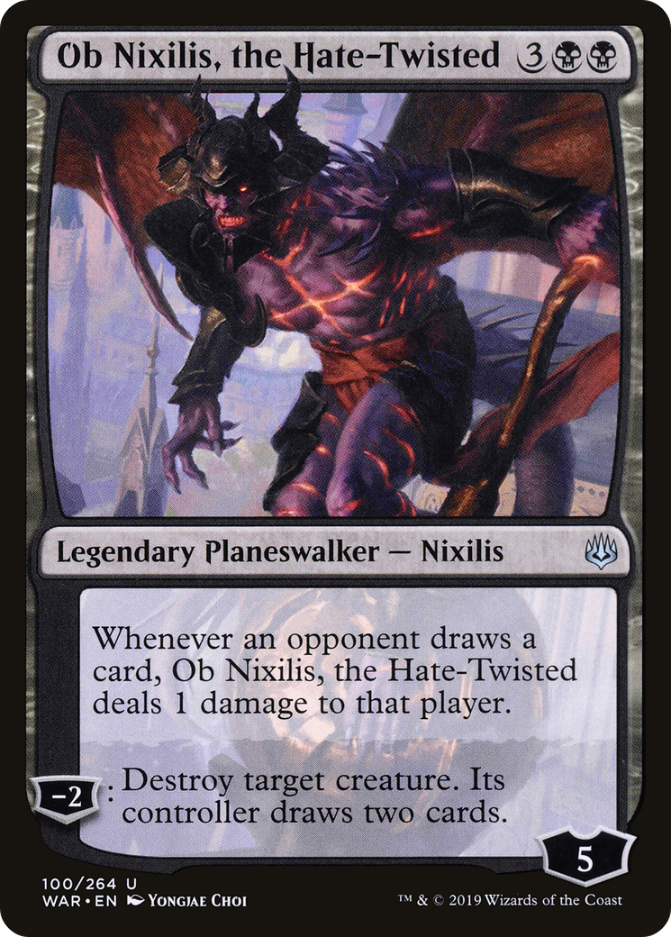 Ob Nixilis, the Hate-Twisted (100) Foil - War of the Spark