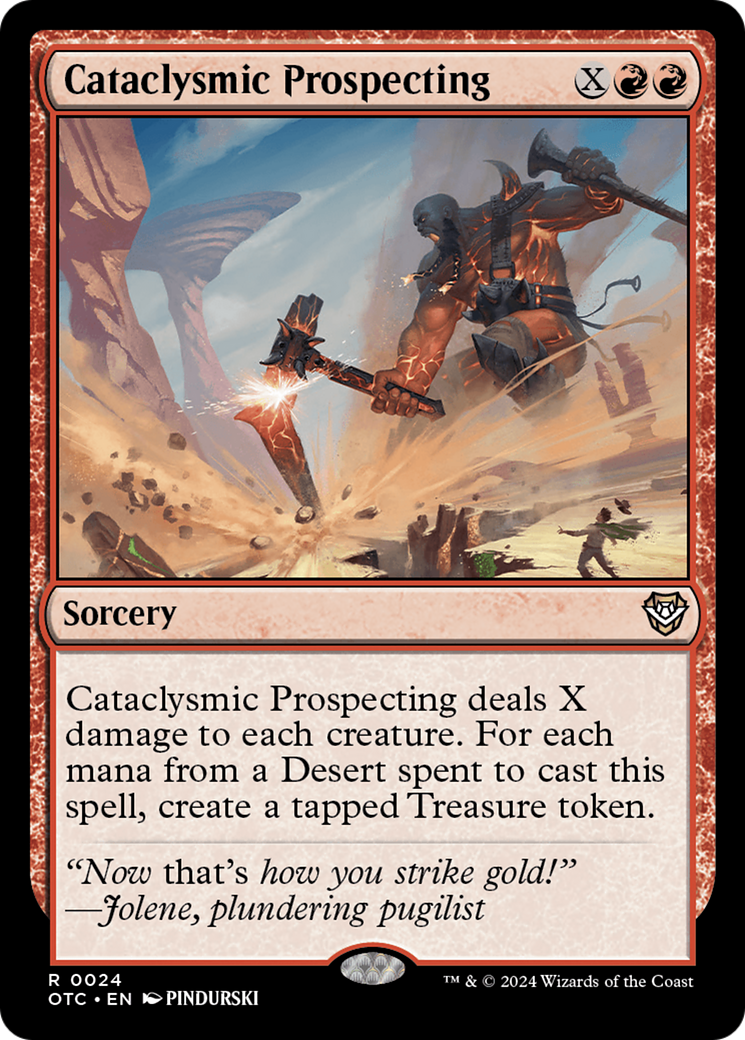 Cataclysmic Prospecting (024) - Outlaws of Thunder Junction Commander