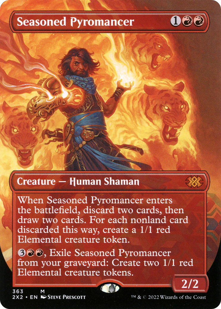 Seasoned Pyromancer (Borderless) (363) - Double Masters 2022