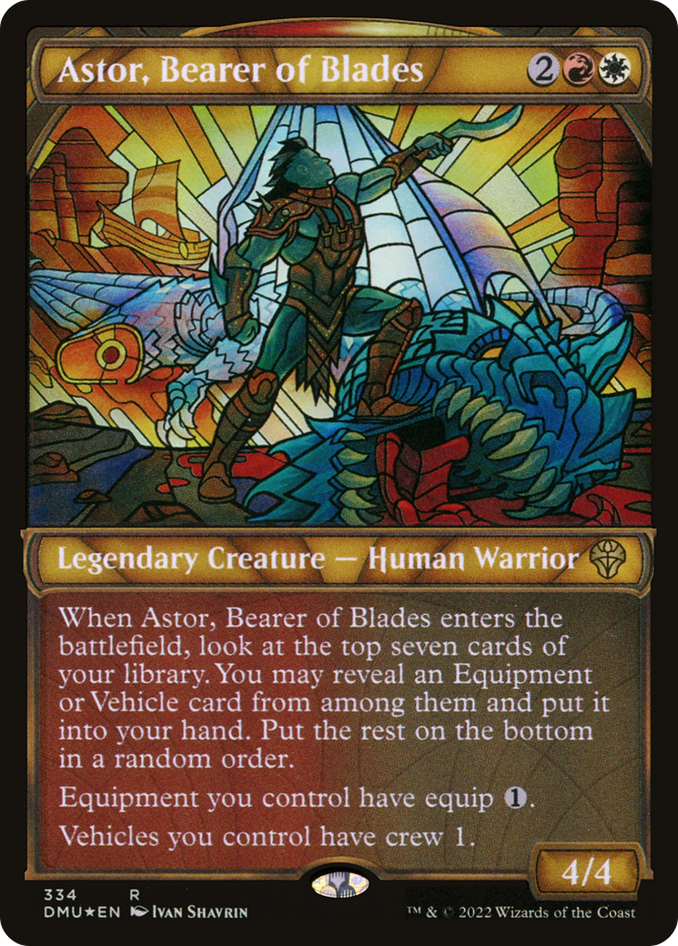 Astor, Bearer of Blades (Showcase) (334) Foil - Dominaria United