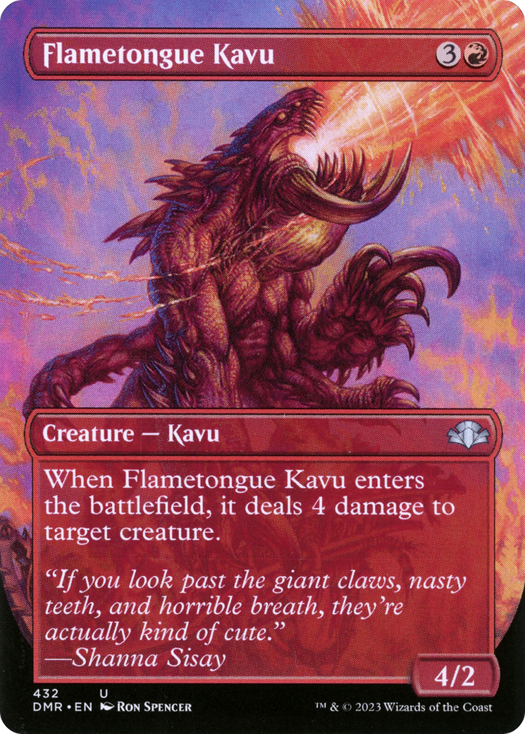 Flametongue Kavu (432) Foil - Dominaria Remastered