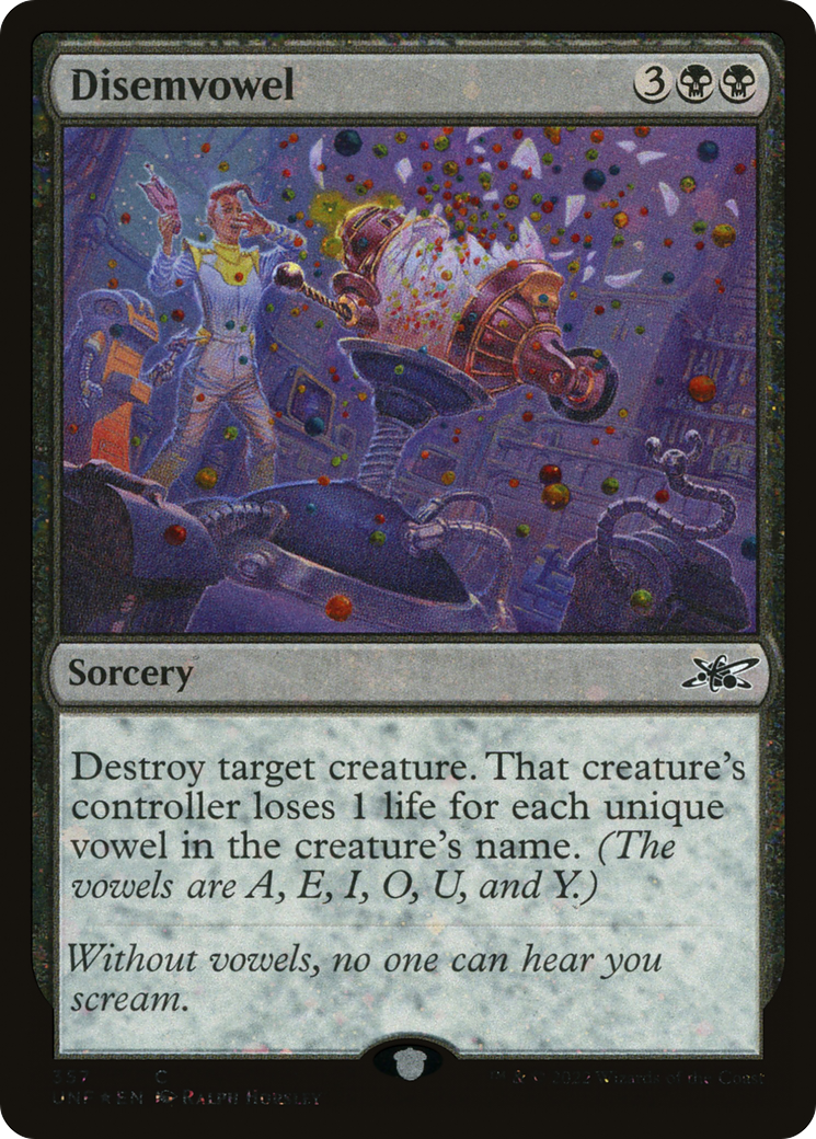Disemvowel (357) Foil - Unfinity