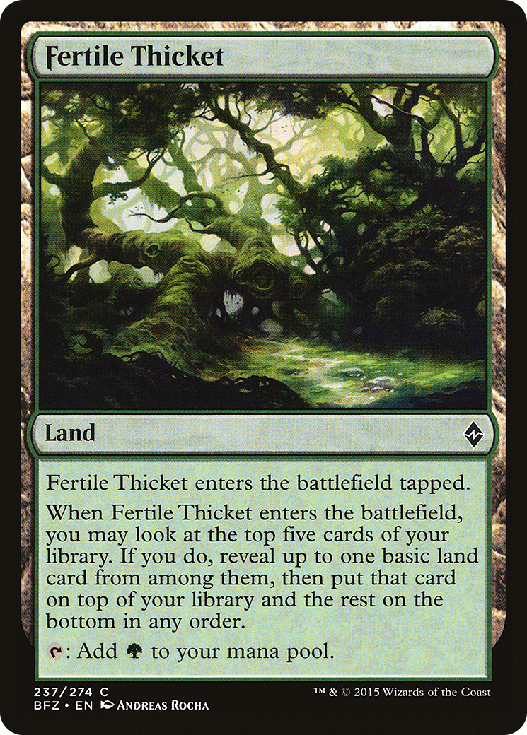 Fertile Thicket (237) - Battle for Zendikar