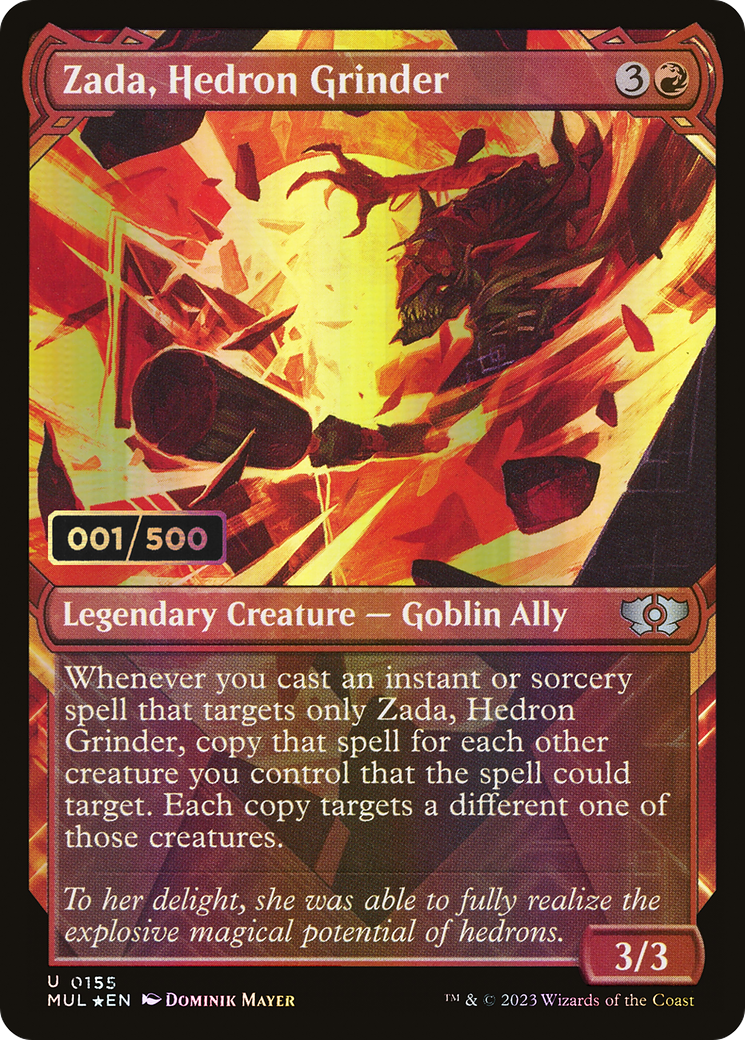 Zada, Hedron Grinder (Serial Numbered) (Showcase) (155) Foil - Multiverse Legends