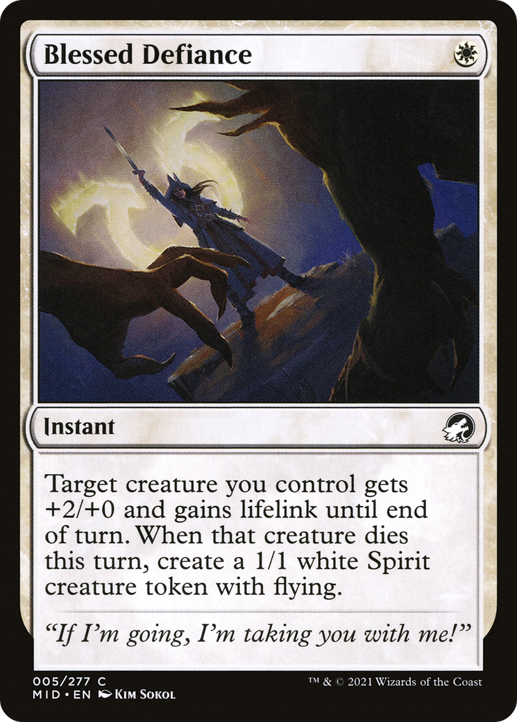 Blessed Defiance (005) - Innistrad: Midnight Hunt