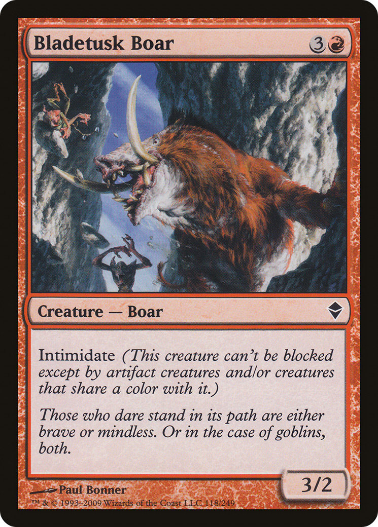 Bladetusk Boar (118) - Zendikar
