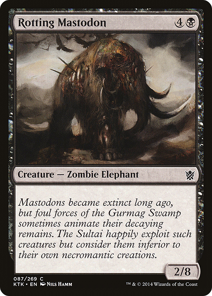Rotting Mastodon (087) Foil - Khans of Tarkir