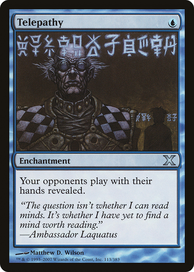 Telepathy (113) Foil - Tenth Edition