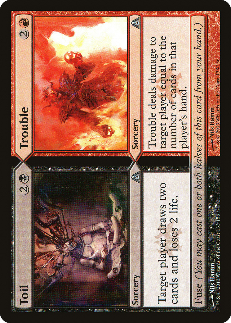 Toil // Trouble (133) Foil - Dragon's Maze
