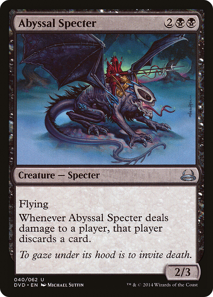 Abyssal Specter (040) - Duel Decks Anthology: Divine vs. Demonic