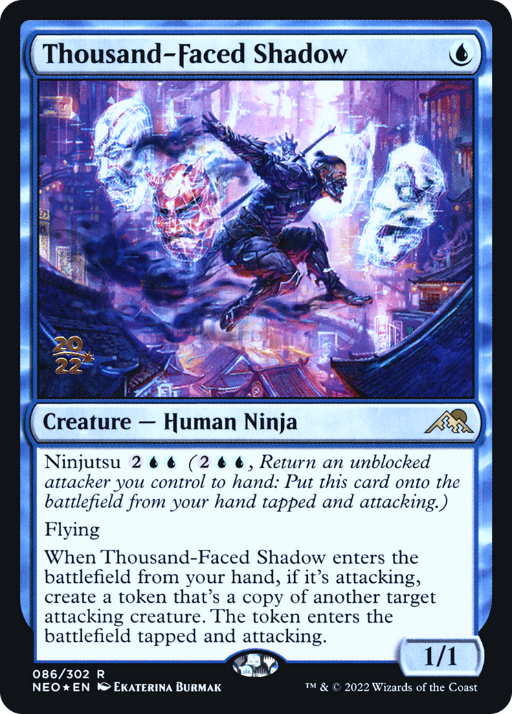 Thousand-Faced Shadow (86s) Foil - Kamigawa: Neon Dynasty Promos