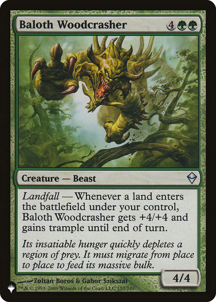 Baloth Woodcrasher (ZEN-157) - The List