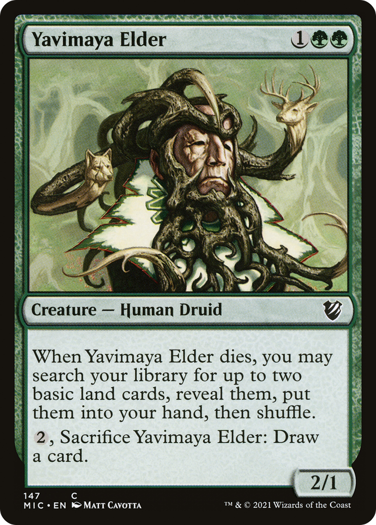 Yavimaya Elder (147) - Midnight Hunt Commander