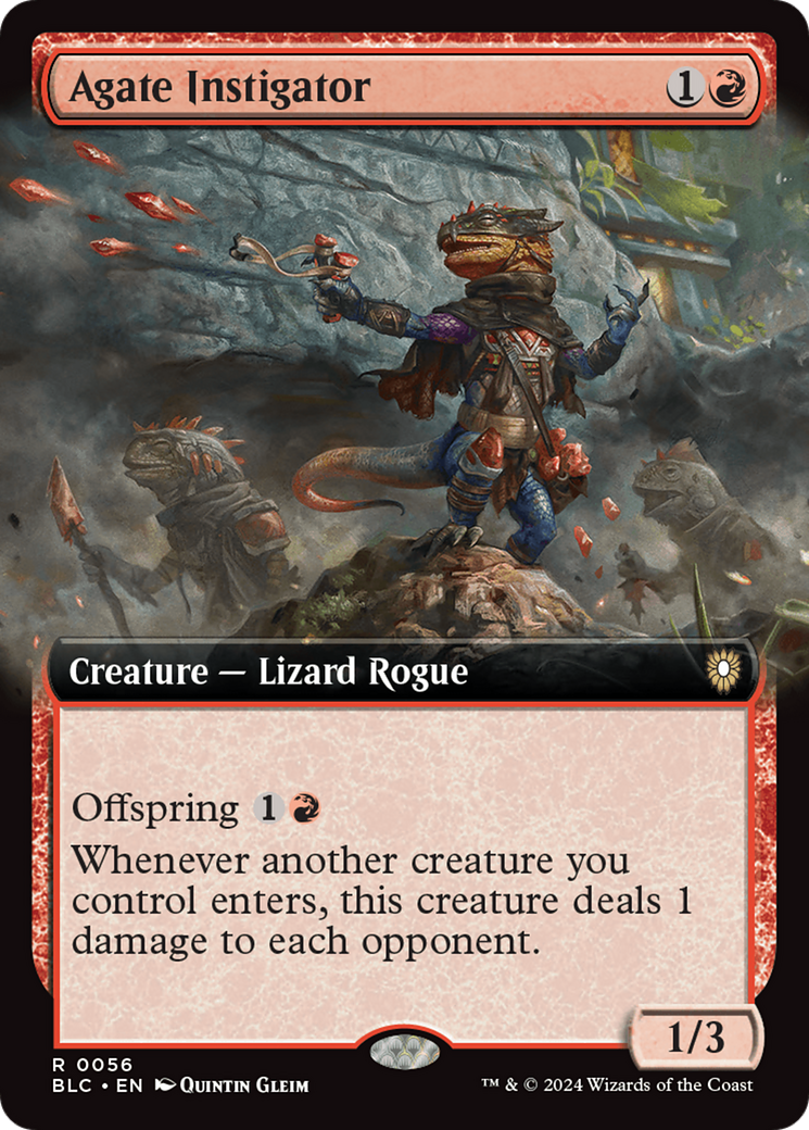 Agate Instigator (Extended Art) (056) - Bloomburrow Commander
