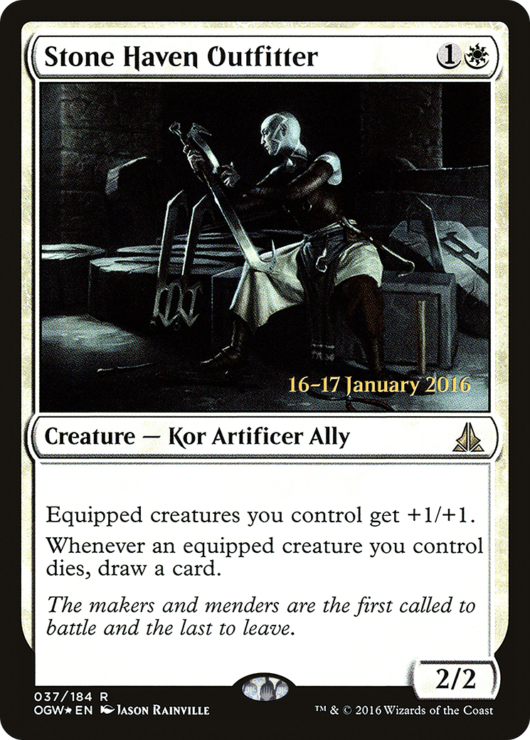 Stone Haven Outfitter (37s) Foil - Oath of the Gatewatch Promos