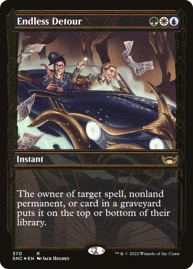 Endless Detour (Gilded Foil) (370) Foil - Streets of New Capenna