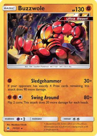Buzzwole (77) Reverse Holofoil - Forbidden Light