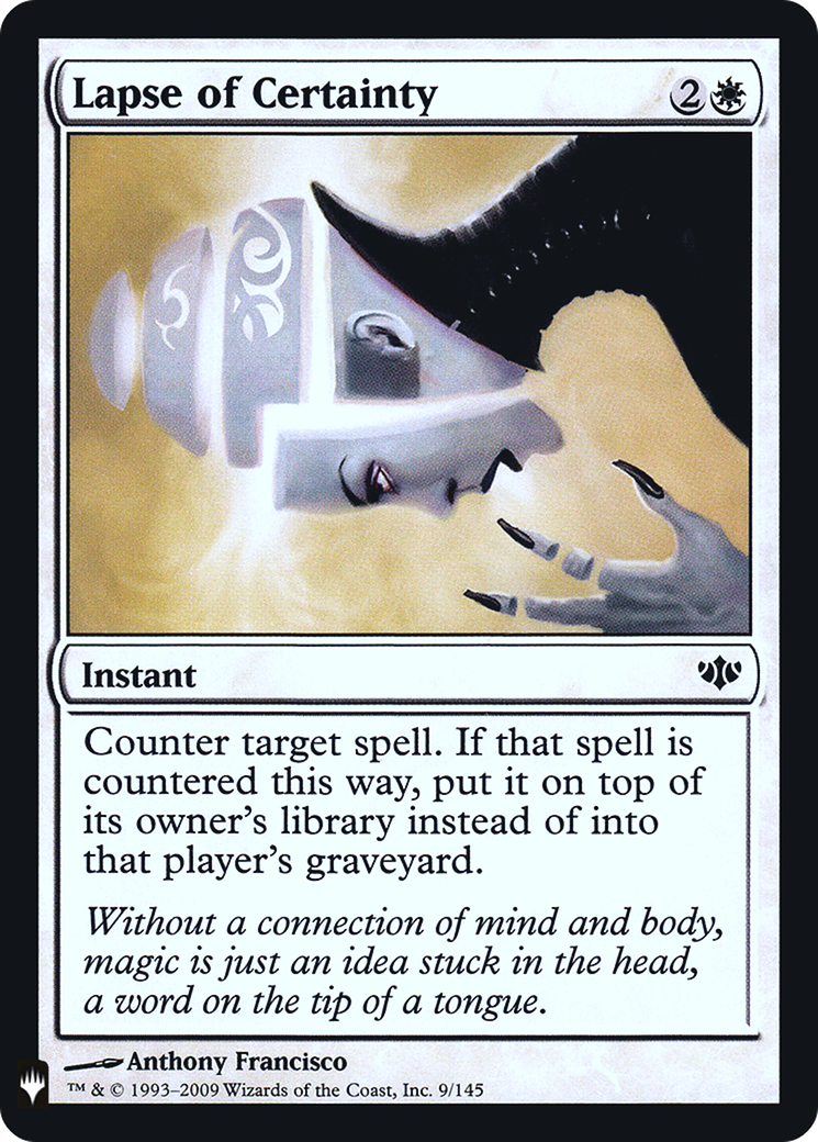 Lapse of Certainty (CON-9) Foil - The List