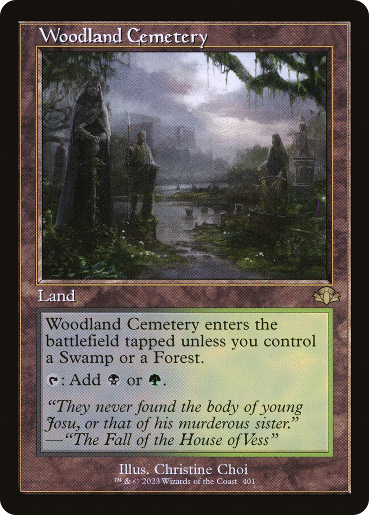 Woodland Cemetery (Retro) (401) Foil - Dominaria Remastered