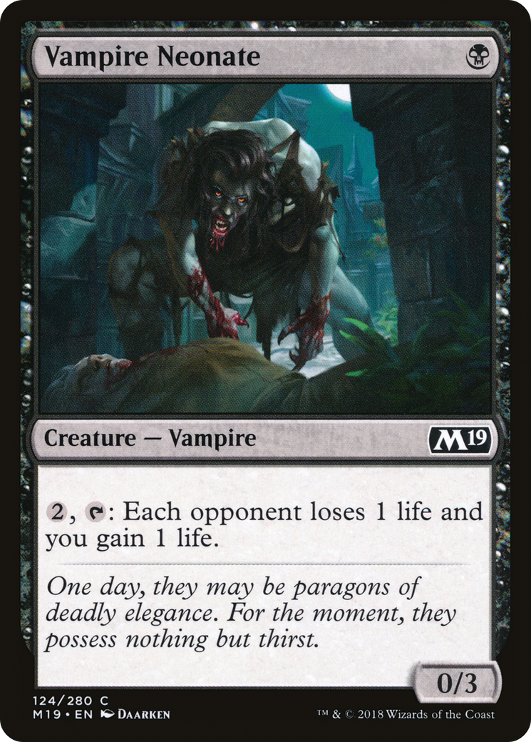 Vampire Neonate (124) - Core Set 2019