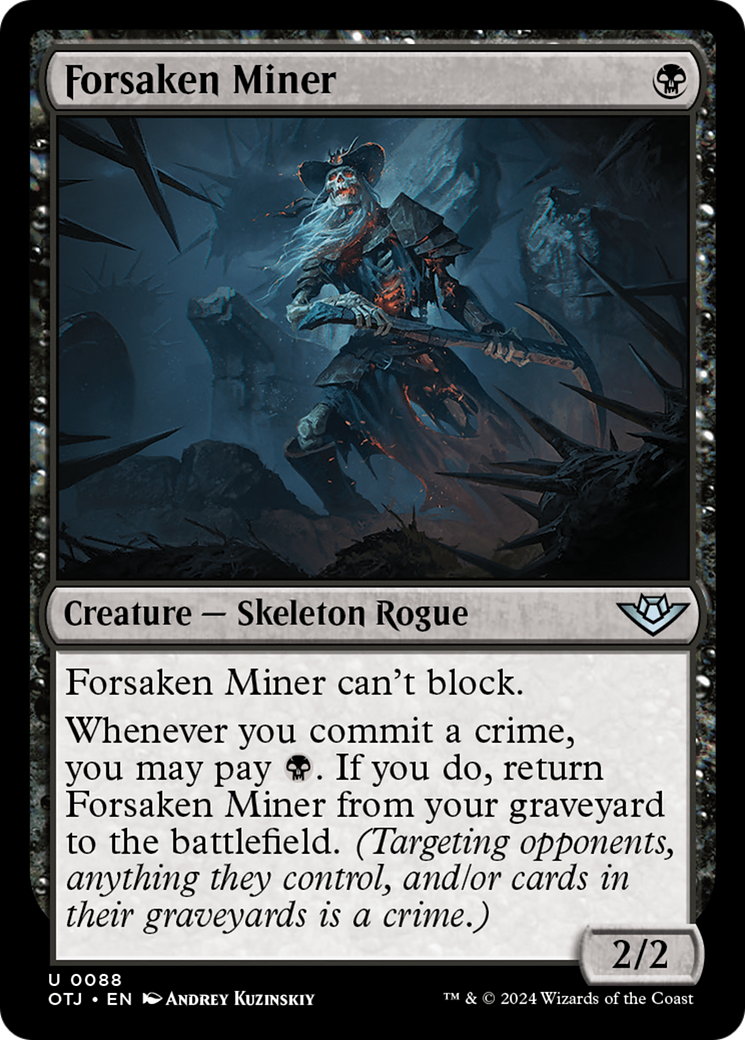 Forsaken Miner (088) Foil - Outlaws of Thunder Junction