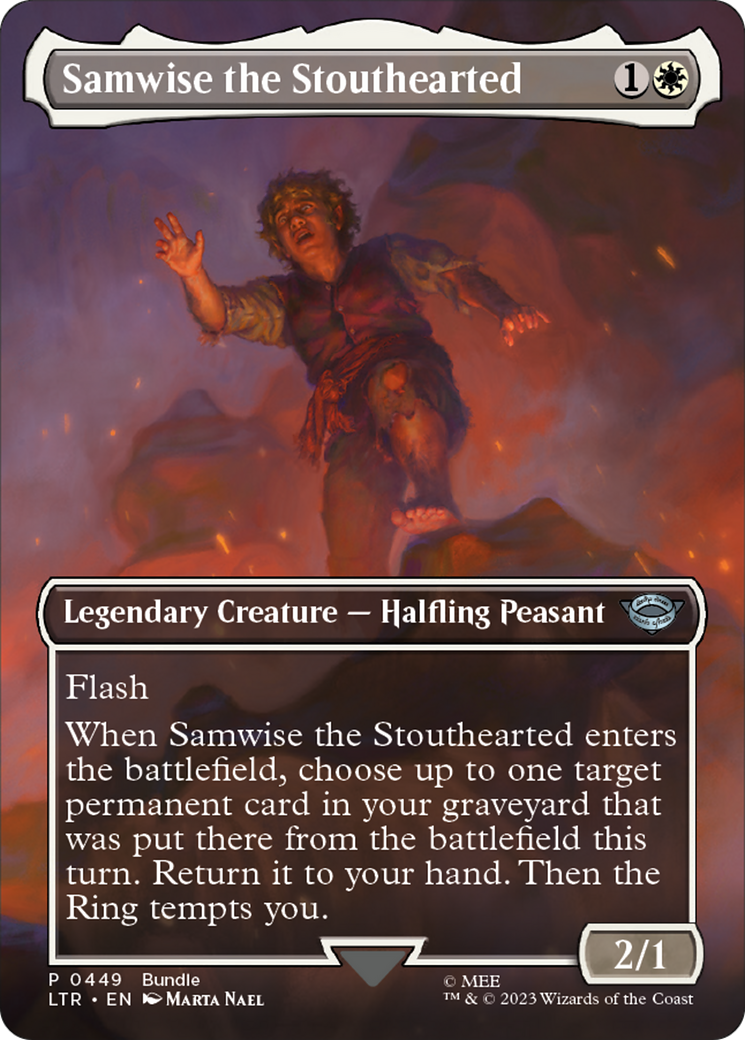 Samwise the Stouthearted (Borderless) (LTR Bundle) (449) - Unique and Miscellaneous Promos