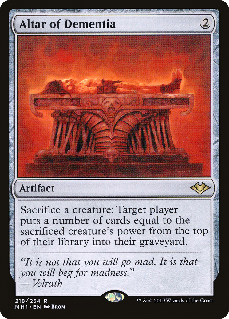 Altar of Dementia (218) Foil - Modern Horizons