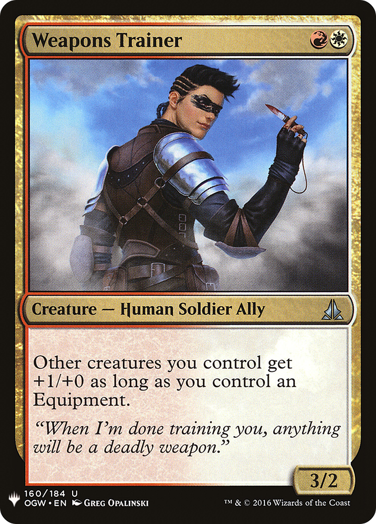 Weapons Trainer (160) - The List