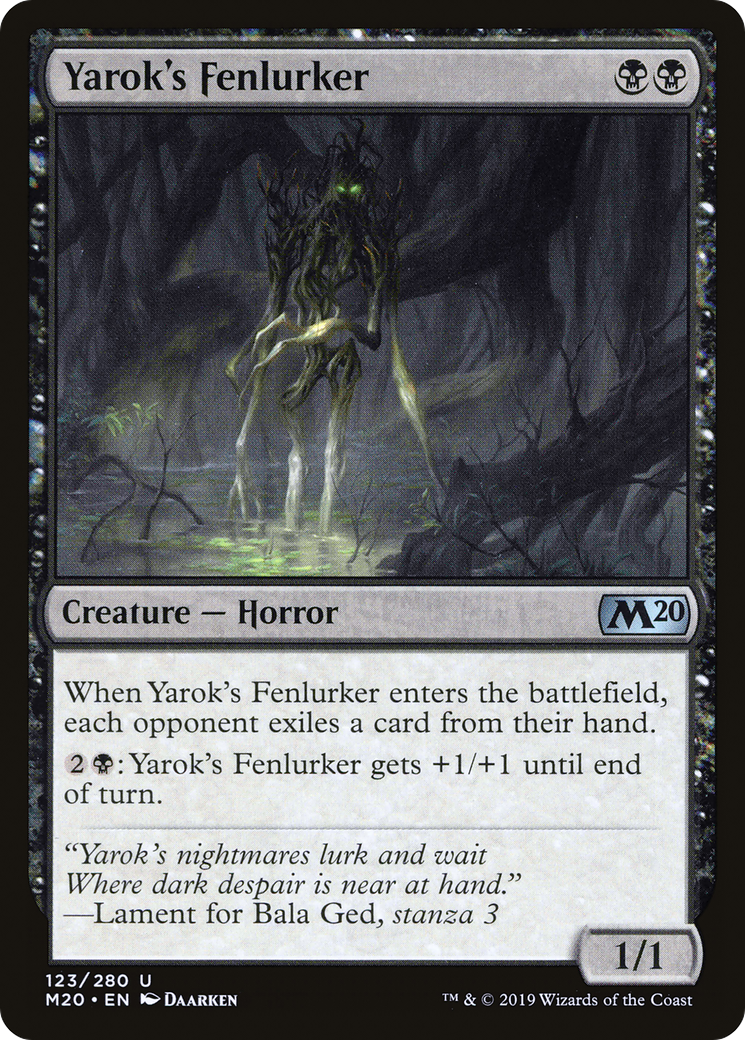 Yarok's Fenlurker (123) Foil - Core Set 2020