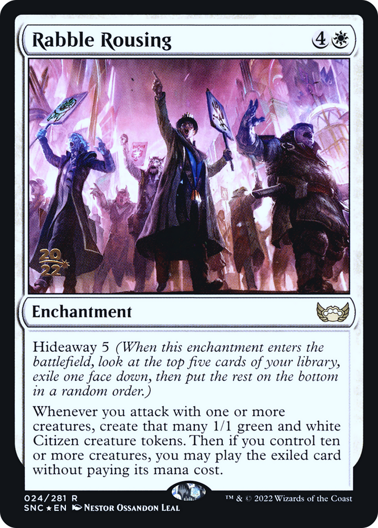 Rabble Rousing (24s) Foil - Streets of New Capenna Promos
